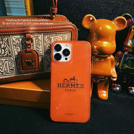 馬 の マーク ブランドiPhone 16 pro max ケース エルメス携帯 ケースアイホン 14 hermes オレンジハイブランド iphone 14 プラス カバーエルメス 半透 明 