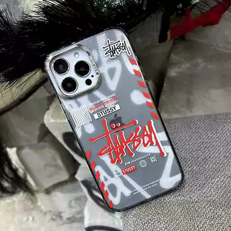 ステューシー iphone 16 スマホケース stussy ステューシー アイフォン 15ケース ポリエチレン