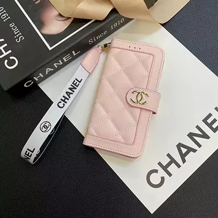 高级 ブランド chanel シャネル iphone ケース 16 plus 16 pro 15 pro 14 pro 13 12 11 pro 携帯 ケース 女子 新作 流行り 可愛い ファッション ストラップ 付き 手帳 型 ピンク ホワイト 革 安い 販売 