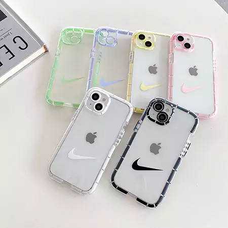 ナイキ iphone 16 15 14 ケース tpu 透明 薄型 