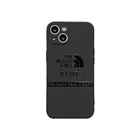 the north face 風  iPhone 16プロ ケース 黒