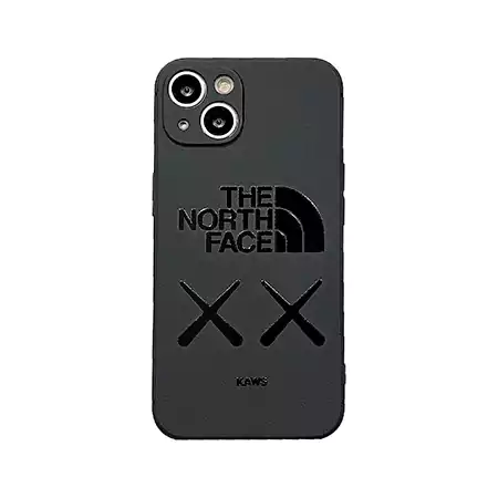 the north face 風  iPhone 16プロ ケース 黒