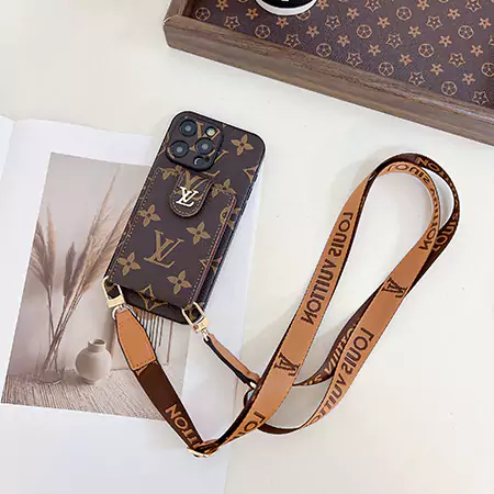 Vuitton モノグラム ▪  ネックストラップ アイフォン ケース 16  16 pro 