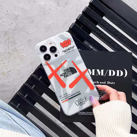 ブランドthe north face + kaws iphone16ケース