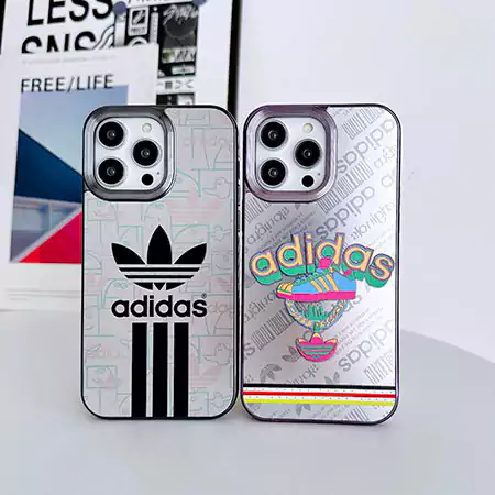 adidas風 薄型 iphone 16 携帯 ケース