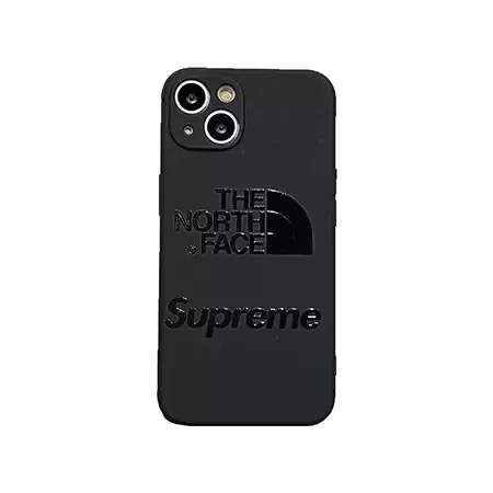 the north face 風  iPhone 16プロ ケース 黒