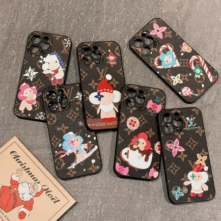 ルイヴィトンiphone16 proスマホケースクリスマス キャラクター