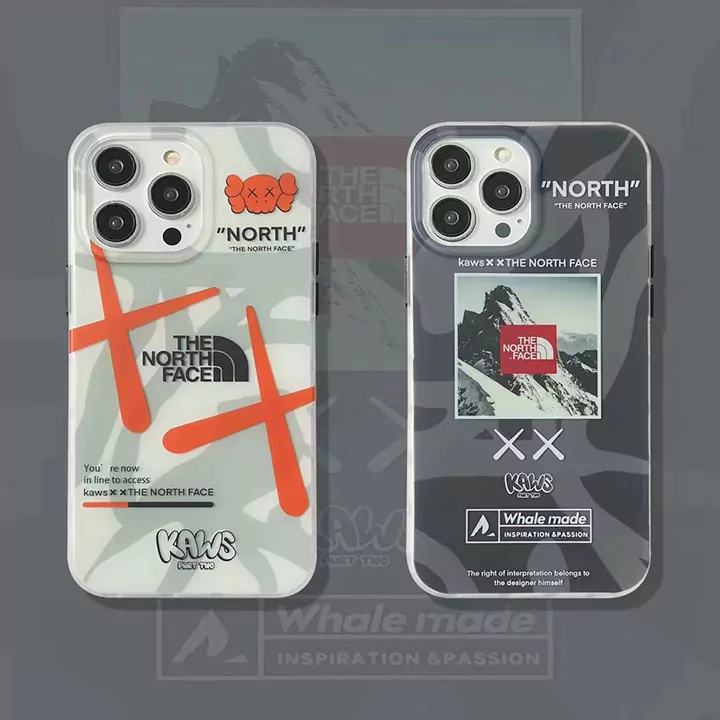 ブランドthe north face + kaws iphone16ケース