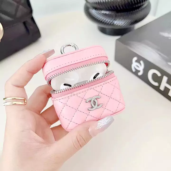 chanel airpods proケースチェーン付き