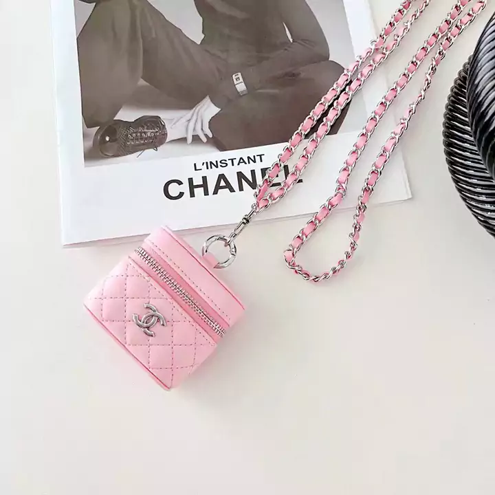 chanel airpods proケースチェーン付き