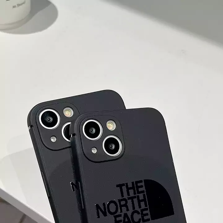 the north face 風  iPhone 16プロ ケース 黒