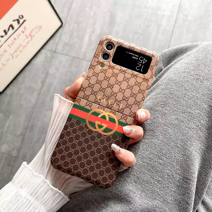 折りたたみ ブランド グッチ Galaxy A55/A54/Z Flip 5/ZFlip4/ZFlip3 携帯 ケース gucci Galaxy ケース tpu 薄い