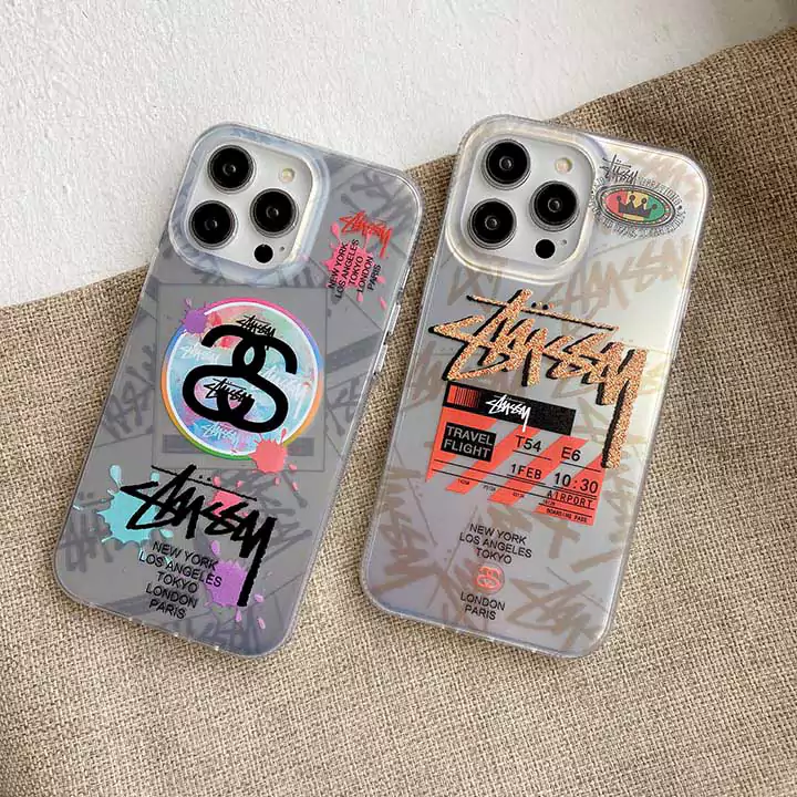 Stussy iphone 16 スマホケース アイフォーン 15 ポリエチレン ステューシー風 アイフォーン 15 ステューシー 半透明 アイフォン 15 pro 携帯ケース 薄型 ステューシー風 カバー ステューシー ブランドロゴ アイフォン 14pro max スマホケース 字母プリント 低価格 激安 最新型 最高級 発売日 最強 高校生 Ins風 ホットスタンプ （シルバー ）