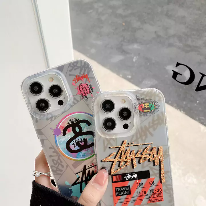 Stussy iphone 16 スマホケース アイフォーン 15 ポリエチレン ステューシー風 アイフォーン 15 ステューシー 半透明 アイフォン 15 pro 携帯ケース 薄型 ステューシー風 カバー ステューシー ブランドロゴ アイフォン 14pro max スマホケース 字母プリント 低価格 激安 最新型 最高級 発売日 最強 高校生 Ins風 ホットスタンプ （シルバー ）