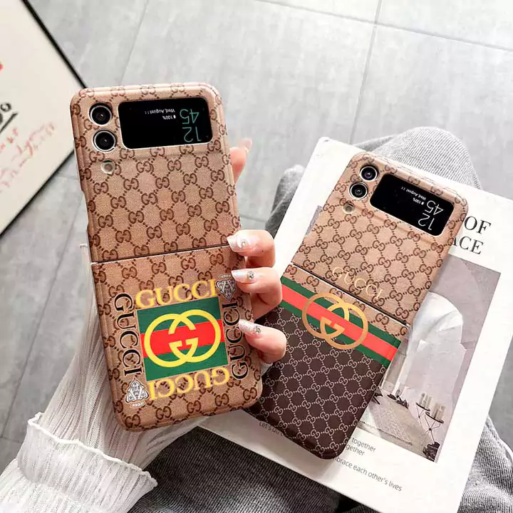 折りたたみ ブランド グッチ Galaxy A55/A54/Z Flip 5/ZFlip4/ZFlip3 携帯 ケース gucci Galaxy ケース tpu 薄い