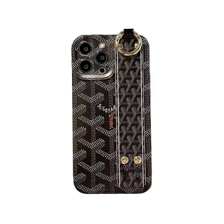 goyard 手首ストラップ付き iPhone 15 スマホケース ゴヤールiphone 16 スマホケースブランド柄 ゴヤール iPhone 14ケース Goyard 高品質 iPhone 14 プロマックス 携帯ケース