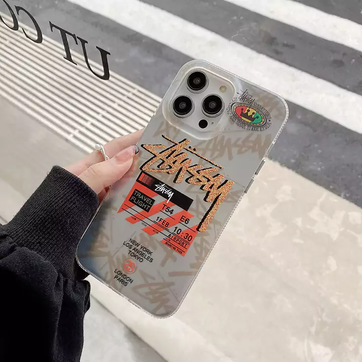 Stussy iphone 16 スマホケース アイフォーン 15 ポリエチレン ステューシー風 アイフォーン 15 ステューシー 半透明 アイフォン 15 pro 携帯ケース 薄型 ステューシー風 カバー ステューシー ブランドロゴ アイフォン 14pro max スマホケース 字母プリント 低価格 激安 最新型 最高級 発売日 最強 高校生 Ins風 ホットスタンプ （シルバー ）