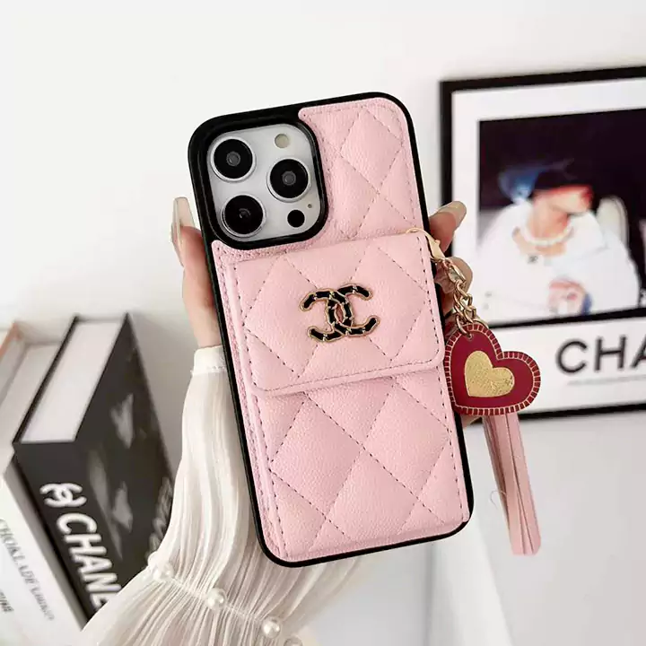 chanel iphone16 カバー ハートペンダント