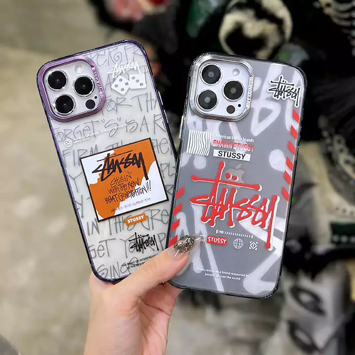 ステューシー iphone 16 スマホケース stussy ステューシー アイフォン 15ケース ポリエチレン