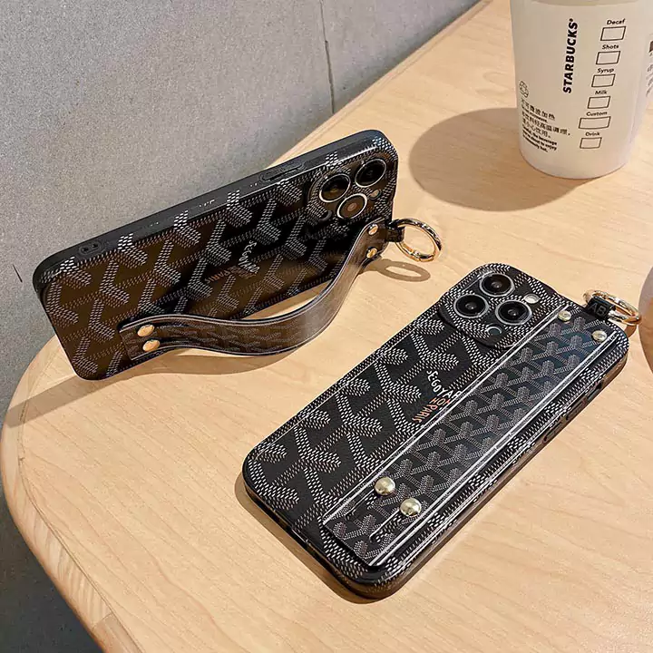 goyard 手首ストラップ付き iPhone 15 スマホケース ゴヤールiphone 16 スマホケースブランド柄 ゴヤール iPhone 14ケース Goyard 高品質 iPhone 14 プロマックス 携帯ケース