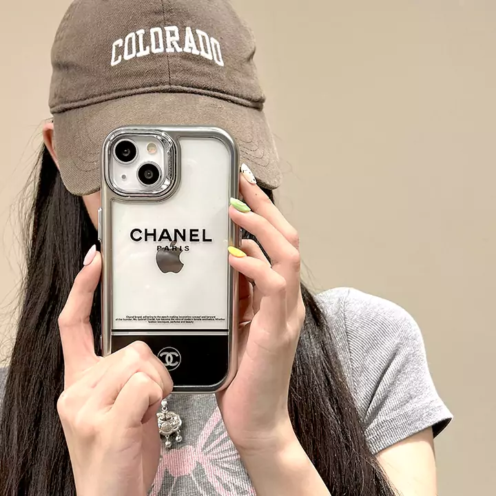 ブランドchanel IPhone16/15携帯ケース、全透明TPU材質、金属フレーム、シンプルで気前の良いスタイリッシュな携帯ケース