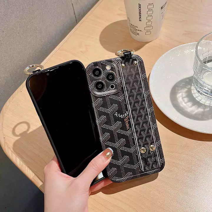 goyard 手首ストラップ付き iPhone 15 スマホケース ゴヤールiphone 16 スマホケースブランド柄 ゴヤール iPhone 14ケース Goyard 高品質 iPhone 14 プロマックス 携帯ケース